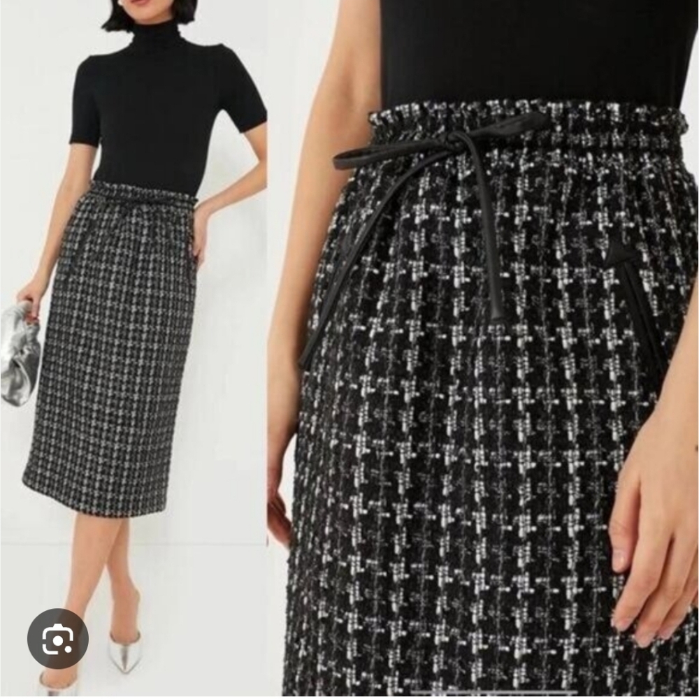 Tuckernuck Black Onyx CeCe Tweed Skirt In Xs
